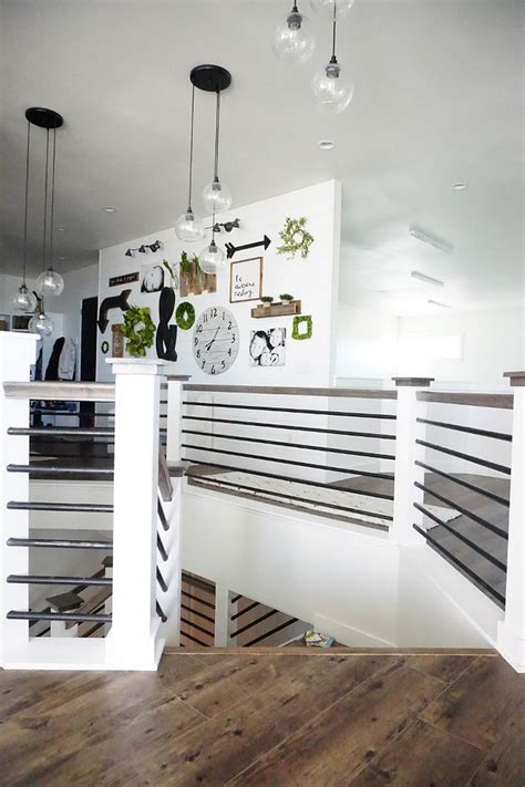 At bulldog stairs, we offers high quality wrought iron. 90 Modern and Minimalist Rustic Home Decoration Ideas | Loft railing, Staircase decor, Home