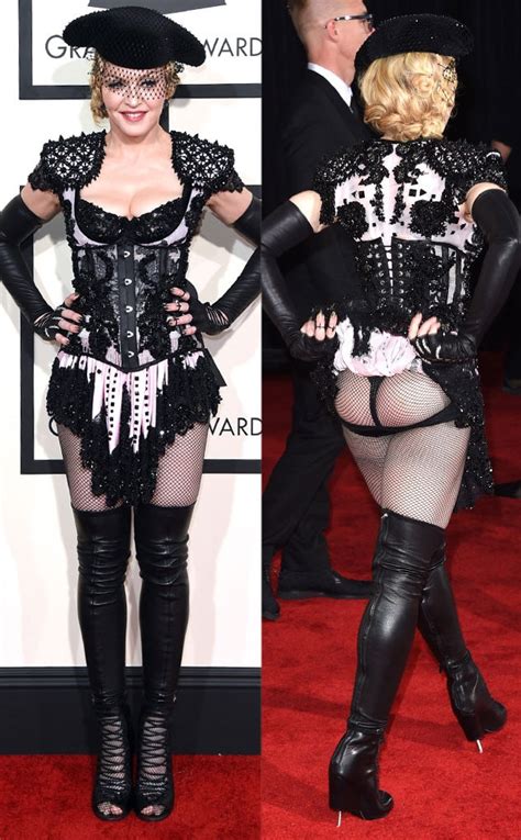 Madonna 2015 From The Craziest Grammy Dresses Of All Time E News
