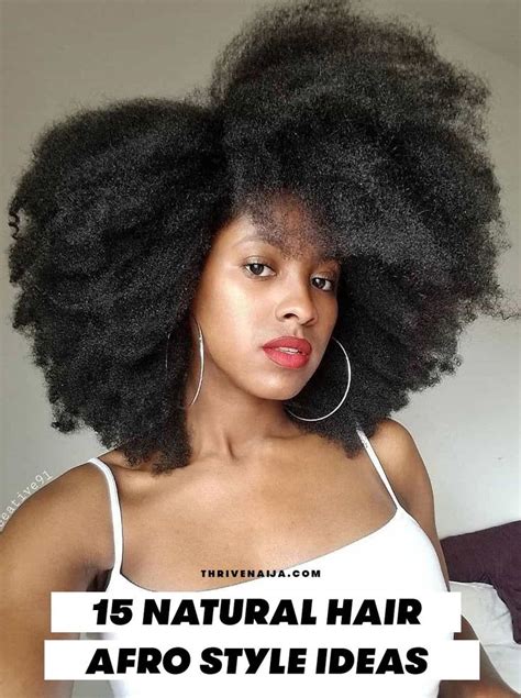 30 Natural Hair Afro Style Ideas For 2021 Updated Thrivenaija Afro Hairstyles 4c Natural