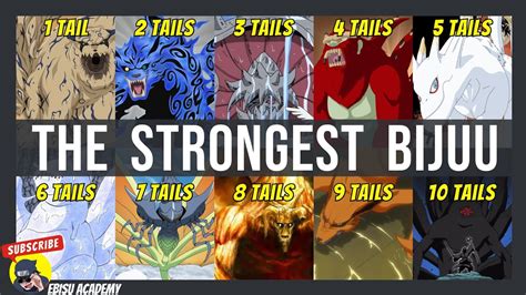 The Strongest Tailed Beasts Bijuu In Naruto And Boruto Ranked Youtube
