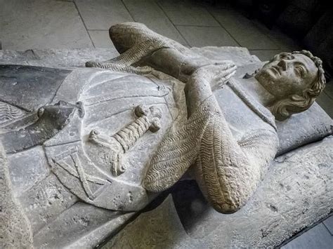 Tomb Effigy Of Jean Dalluye Mid 13th Century French Made In Loire