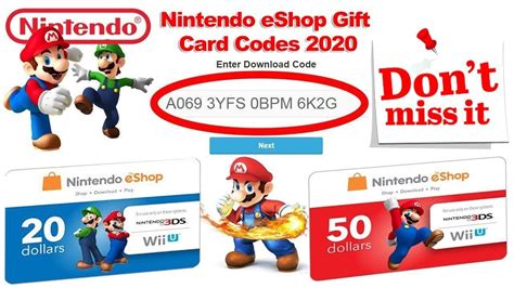 Free Eshop Codes Free Eshop Codes Nintendo Eshop Gift Card Generator