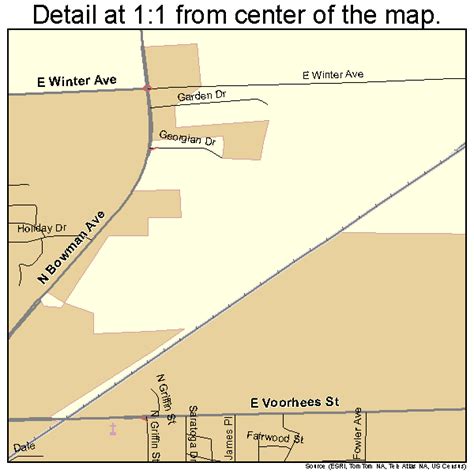 Danville Illinois Street Map 1718563