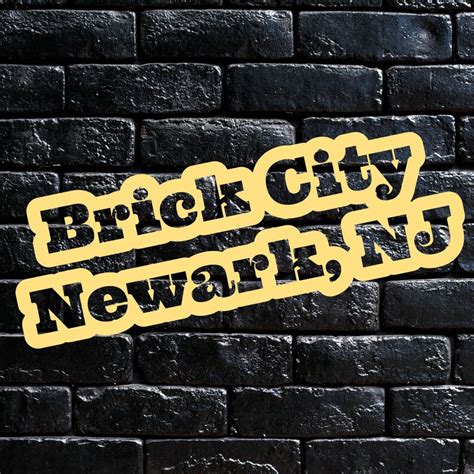 Newark New Jersey Nickname Brick City Svg Png  Files Etsy