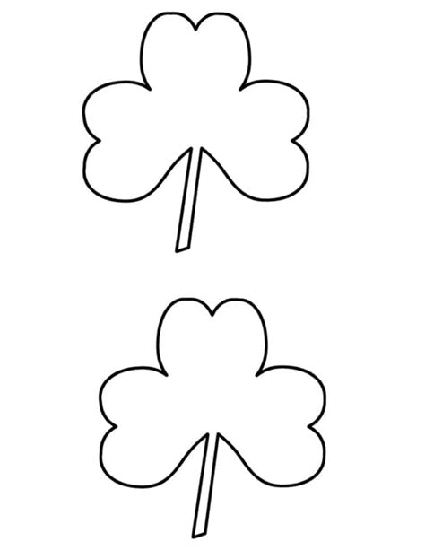 Shamrock Template Free Printable Cut Out For Crafts A Crafty Life