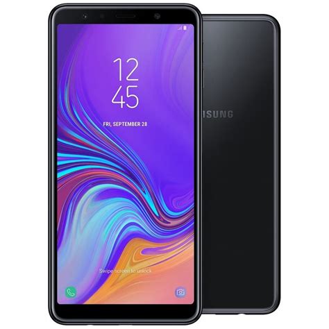 Samsung galaxy a7 (2018) android smartphone. SAMSUNG GALAXY A750 DS / A7 (2018) BLACK MOBILE PHONE ...