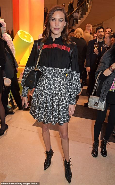 Alexa Chung Doesnt Look In The Party Spirit At Fashion Bash With