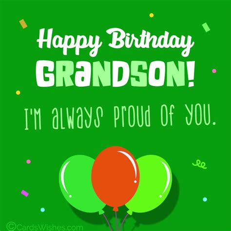 100 Birthday Wishes For Grandson