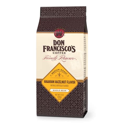 Don Francisco S Hawaiian Hazelnut Flavored Ground Coffee Medium Roast