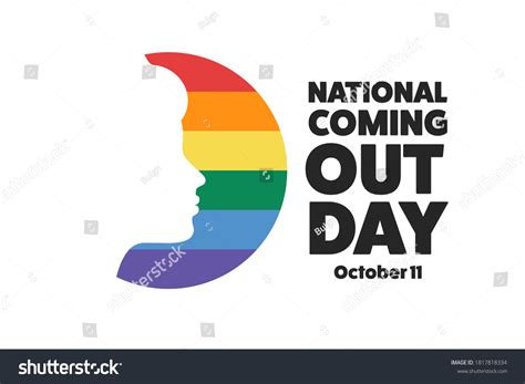 National Coming Out Day October 11 Stock Vector Royalty Free 1817818334