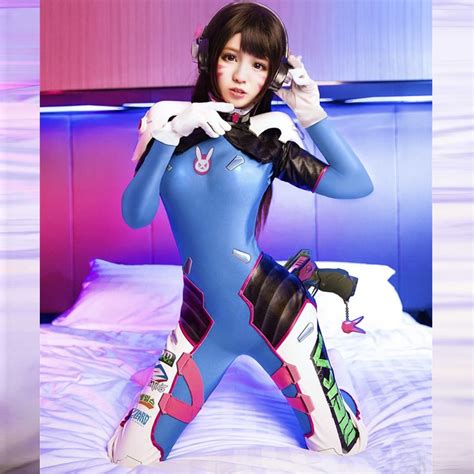 The Game Ow Dva Cosplay Costume Jumpsuit Custom Made Size Armor