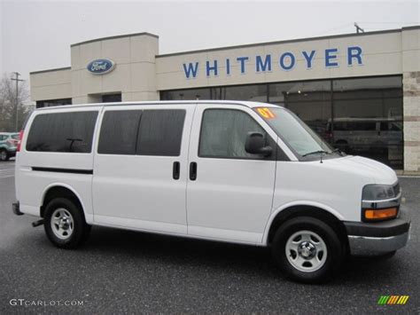 2007 Summit White Chevrolet Express Ls 1500 Awd Passenger Van 74879755