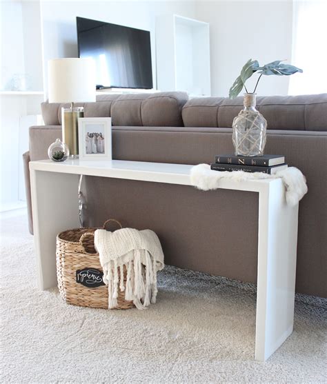 How Long Should A Console Table Be Behind Sofa Baci Living Room