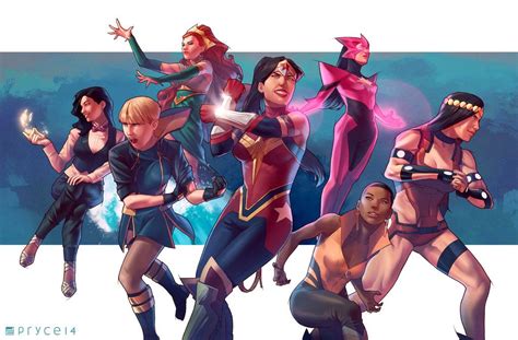 All Female Justice League By Pryce14 On Deviantart
