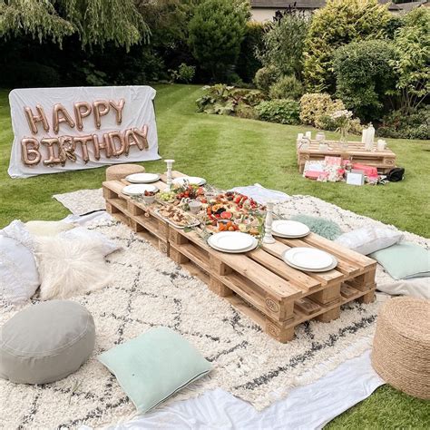 Birthday Picnic Picknick Geburtstag Gartenparty Deko Geburtstag