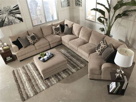 Living room arrangements with two sofas (advanced). SORENTO-5pcs OVERSIZED MODERN BEIGE FABRIC SOFA COUCH SECTIONAL SET LIVING ROOM - Sofas ...