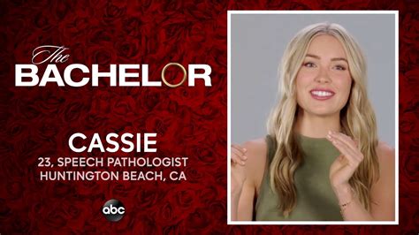 Meet Cassie The Bachelor Youtube