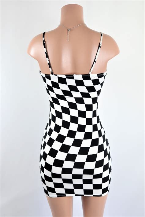 Checkered Mini Dress Needmystyle