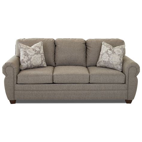 You can choose between two firmness options—comfort or support. Klaussner Westbrook Rolled Arm Sleeper Sofa with ...