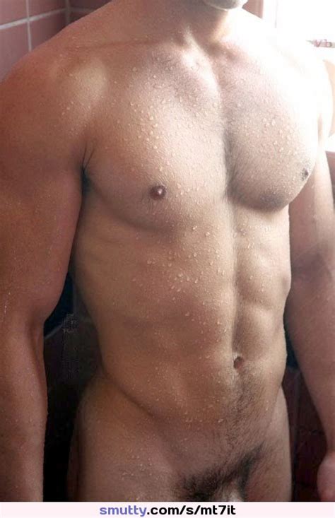Male Nude Abs Shower Wet Cock