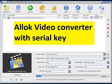 Allok Video Converter Serial Key Full Version Kioskluda