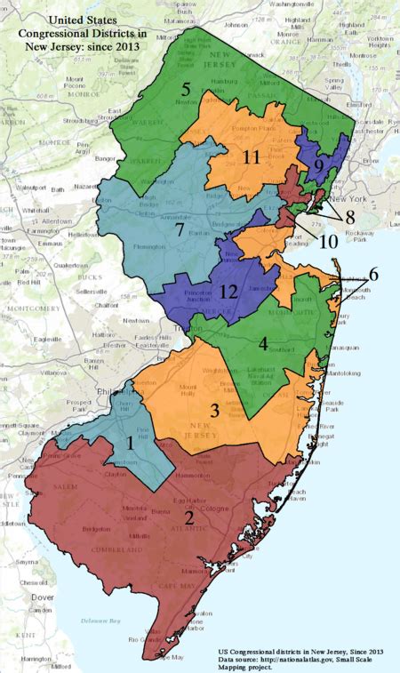nj congressional district map united states map