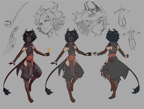 Cm Tiefling Design By Bloodnspice Character Art Fantasy Character