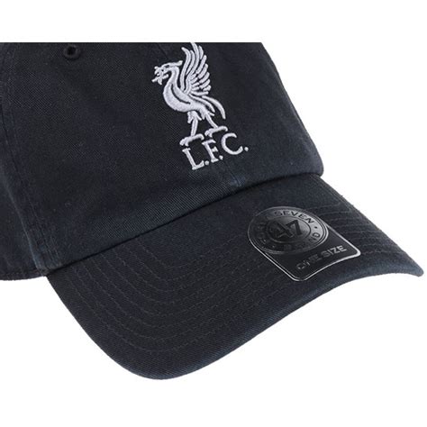 Liverpool fc red trucker cap with embroidered logo. Liverpool FC Liverbird Clean Up Black Adjustable - 47 ...