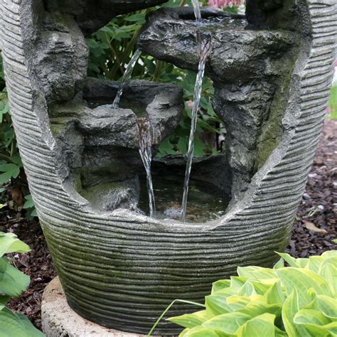 Full home customization is at your fingertips with bazz smart home products! Sunnydaze 3-Tier Vase Outdoor Fountain Plant Stand with ...