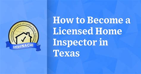 New inspectors, come work for us you will be. How to Become a Licensed Home Inspector in Texas - InterNACHI®