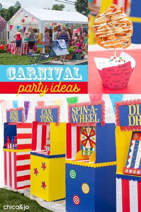 Carnival Birthday Party Ideas Chica And Jo Carnival Birthday Parties Carnival Birthday