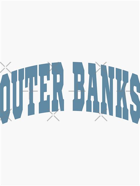 Outer Banks Varsity Lettering Design Sticker For Sale By Rydland