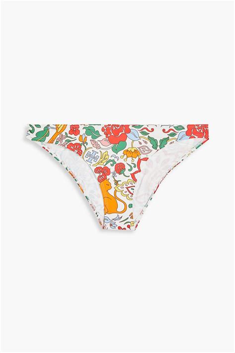 Tory Burch Floral Print Low Rise Bikini Briefs The Outnet