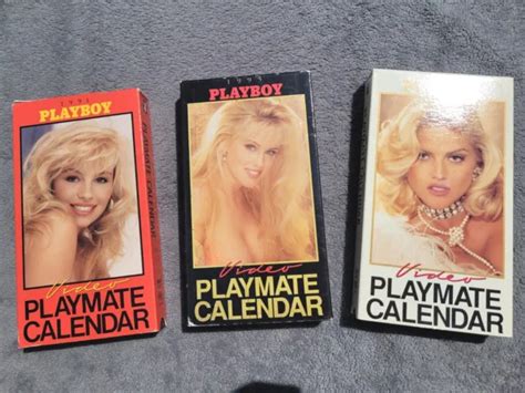 PLAYBOY VIDEO PLAYMATE Calendar VHS Lot Of 3 1991 1994 1995 25 00