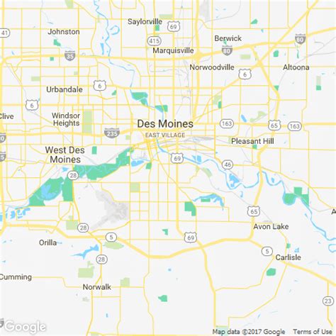 Des Moines Zip Code Map Maping Resources