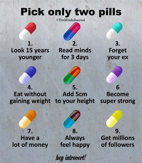 Pick Only Two Pills