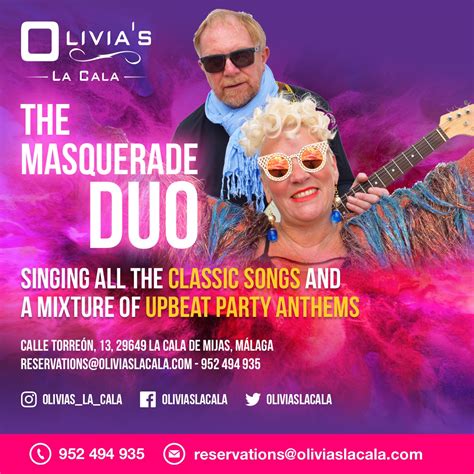 Masquerade Duo At Olivia´s La Cala My Guide Marbella