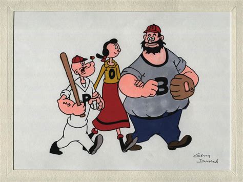 Popeye Olive Oyl And Bluto By Gerry Dvorak In David Smith S The Gallery Of Dave Smith Comic Art