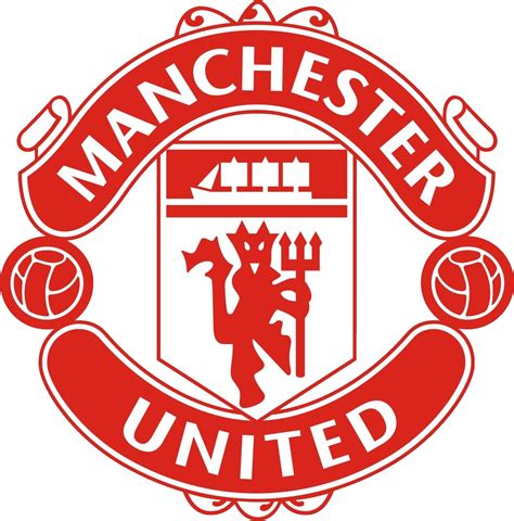Download United Old Text Manchester Logo Trafford Red Hq Png Image