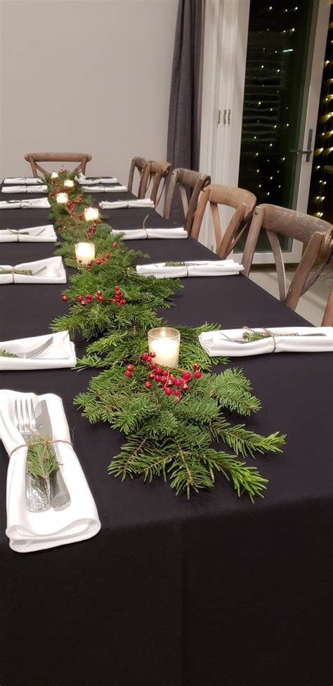 A Simple And Elegant Christmas Tablescape Using Fresh Tree