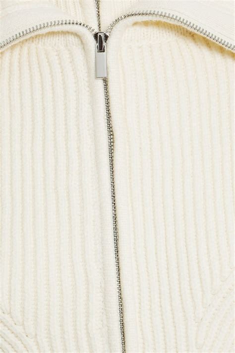 Derek Lam 10 Crosby Ribbed Cotton Blend Zip Up Sweater Sale Up To 70