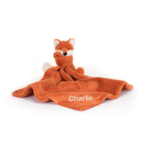 Personalised Bashful Fox Soother Jellycat