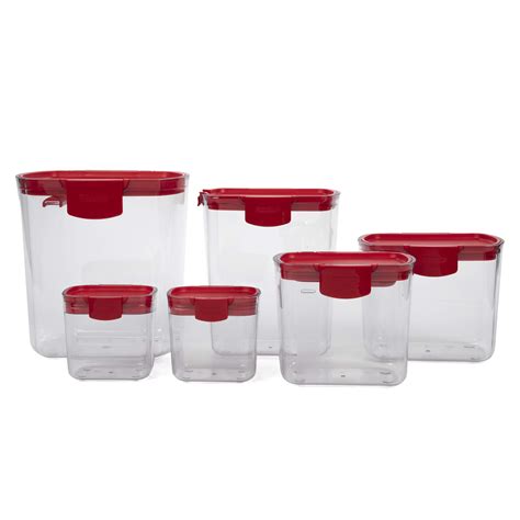 Progressive Prepworks Prokeeper 6 Piece Kitchen Clear Plastic Food