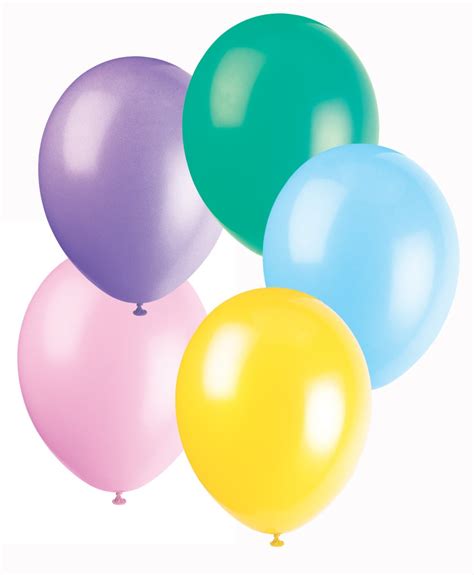 12 Assorted Pastel Colour Latex Balloons 50pk