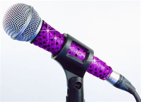 Purple Sensation Corded Microphone Sleeve Purple Microphone Galaxy