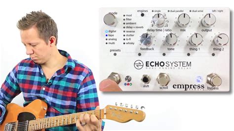 Empress Effects Echo System Dual Delay Demo Youtube
