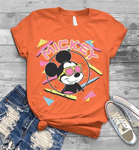Disney Mickey And Friends Mickey Mouse 90s Portrait Men T Shirt