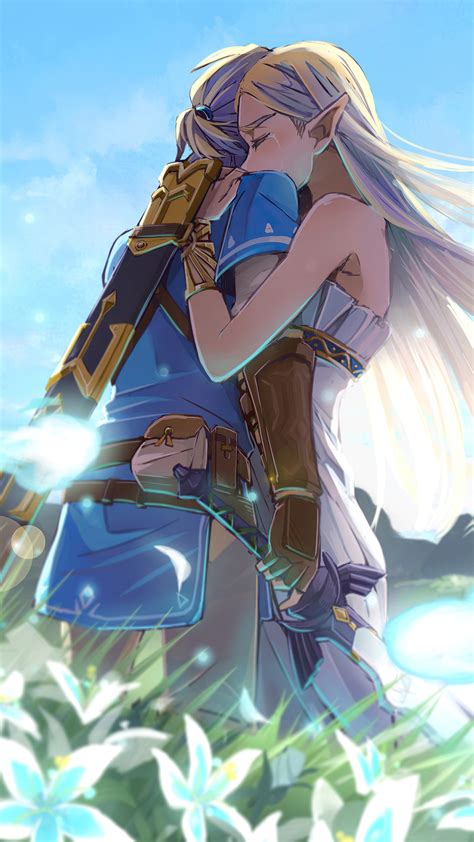 1080x1920 Zelda Hugging Link While Crying 4k Iphone 76s6