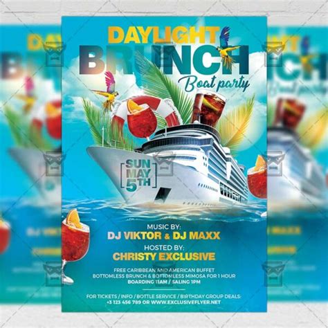 Daylight Brunch Flyer Seasonal A5 Template Exclsiveflyer Free And