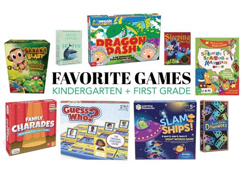 Ten Favorite Games For Kids In Kindergarten First Grade